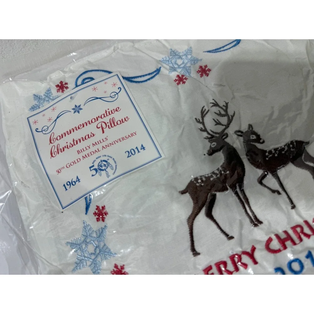 Billy Mills 50th Gold Medal Anniversary Commemorative‎ Christmas Pillow 2014